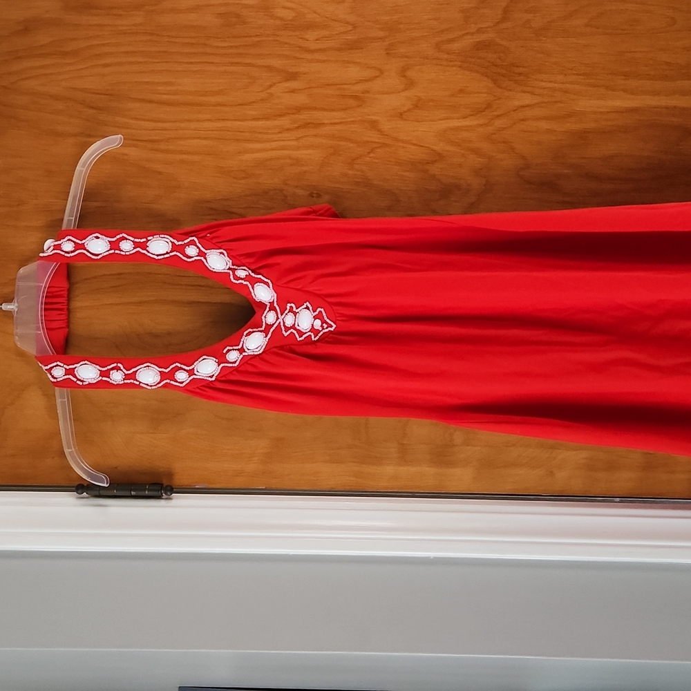 Mode International Red Summer Dress